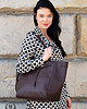 torby na ramię TORBA SHOPPER SKÓRZANA DAMSKA NA RAMIĘ BRĄZOWA PAOLO PERUZZI IN-64-BR 1