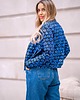 bluza bez kaptura damska Damska wzorzysta bluza bomberka, lekka kurtka 3
