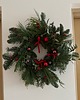 wianki bożonarodzeniowe Wianek świąteczny naturalny czerwień 3