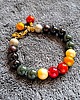 bransoletki - inne Bajecznie kolorowa bransoletka Boho ze szklanych pereł prezent  handmade 2