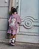 bluzy dla dziewczynki Bluza oversize Kitty Stars vintage lilac 4