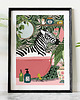 grafiki i ilustracje Plakat Zebra w Tropikalnym Spa 3
