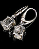 kolczyki srebrne Kolczyki srebrne diamond- herkimery 1