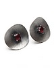 kolczyki wire wrapping Kapelusze /red/ sztyfty 2