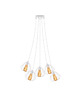 lampy wiszące Nowoczesna lampa wisząca 5-płomienna pająk DIORO LOFT L5 5