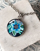 wisiory Blue flower naszyjnik na romantyczną randkę 4