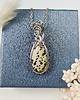 wisiory Naszyjnik Jaspis Dalmatyński stal chirurgiczna wisiorek handmade wirewrapping 2