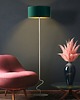 lampy podłogowe Srebrna lampa stojąca w stylu glamour JERSEY GOLD 1