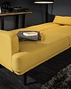 sofy i szezlongi sofa rozkładana musztardowa 210cm 3