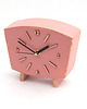 zegary Zegar biurkowy drewniany- cichy mechanizm - Pink 3