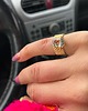 pierścionki złote Złoty pierścionek  z kryształem Swarovski 1