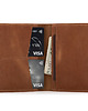 portfele męskie Męski brązowy portfel slimwallet ORLOVSKY W02 2