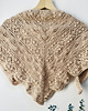 apaszki Ciepła apaszka handmade Daisy Chain różowy beż chusta z merino 2