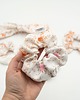 gumki do włosów Scrunchie/ frotka Vintage kwiatuszki 1