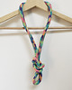naszyjniki - inne Naszyjnik dzianinowy boho handmade bawełna 1