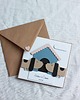 kartki scrapbooking Jamniczki. Kartka ślubna z pieskami 1