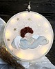 kartki, zaproszenia na chrzest Anioł Stróż obrazek, pamiątka dla dziecka 1