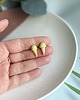 kolczyki z masy plastycznej Kolczyki sztyfty lody matcha 1