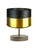 lampy stołowe Czarno-miedziana lampa stołowa w stylu glamour AWINION GLAM 7