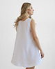 sukienki mini damskie Lniana Sukienka DAHLIA PURE WHITE 4