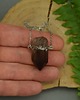 naszyjniki - inne Naszyjnik talizman duży surowy kwarc dymny wire wrapping 4