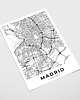plakaty Plakat Madryt mapa 1