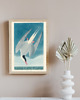 plakaty PLAKAT ptak w locie, vintage obraz, grafika 4