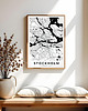 plakaty Plakat Sztokholm mapa 2