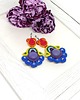 kolczyki soutache Tęczowe kolczyki sutasz 3