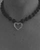 srebrne naszyjniki Naszyjnik Otulenie Serce 2