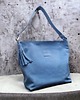 torby na ramię Zamszowa torba Shopper Bag, baby blue. Duża torebka na ramię skóra zamszowa 1