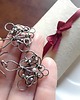 kolczyki wire wrapping Miss You 3