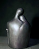 figurki i rzeźby Rzeźba z gipsu, Jesteś Moim Skarbem, srebrny róż, wys. 12,8 cm 2