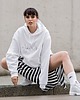 bluza z kapturem damska biała bluza z kapturem oversize 'overdose' 4