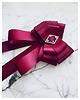 broszki Brosza  / Krawat w kolorze burgund  z kryształkiem Exclusive 7