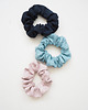 gumki do włosów 100% len, zestaw 3 scrunchie 3