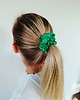 gumki do włosów Gumka jedwabna, scrunchie, frotka zielona trawka MIDI 2