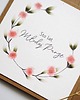 kartki scrapbooking Kartka na ślub rustykalna Wianek z różowych kwiatów 1