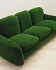 sofy i szezlongi Sofa welurowa zielona, włoski design, lata 70,  Busnelli,  Arrigo Arrigoni 5