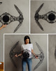 Ozdoby na ścianę Myśliwiec TIE fighter metalowa ozdoba na ścianę 3D 1