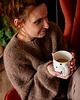 swetry damskie Sweter brązowy, luźny sweter, sweter na drutach, sweter z alpaki 5
