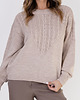 swetry damskie  Sweter w sportowym stylu - SWE322 beż MKM 2