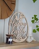 ozdoby wielkanocne Happy Easter - drewniane jajko wielkanocne 2