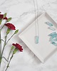wisiory Bright Blue Titanium Crystal Point Necklace 3