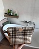 torby i nerki męskie Kosmetyczka w klasyczną kratę - elegancka, unisex, styl vintage 6