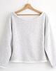 bluza bez kaptura damska Szara bluza cięta Bez ściągaczy 4