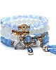 bransoletki z kamieni naturalnych Ice blue and white /27.04.2023/ -  set zestaw bransoletek 1