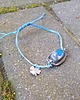 bransoletki wire wrapping Labradoryt na lato  - bransoletka sznurkowa 3
