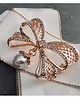 broszki Brosza  White z Kokardą Rose Gold 4
