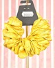 gumki do włosów M  średnia gumka do włosów jedwab naturalny scrunchie żółta 2